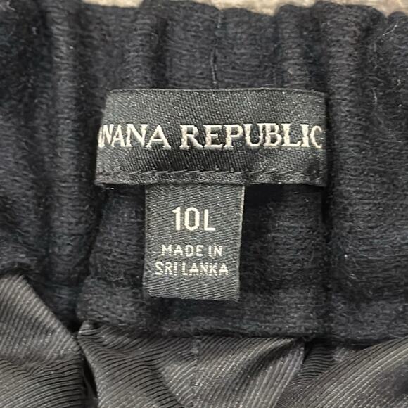 Banana Republic Women's Pleated Wool Blend Pant Black Size 10 Long - Picture 7 of 9